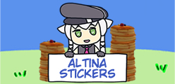 Laid-back Altina Stickers